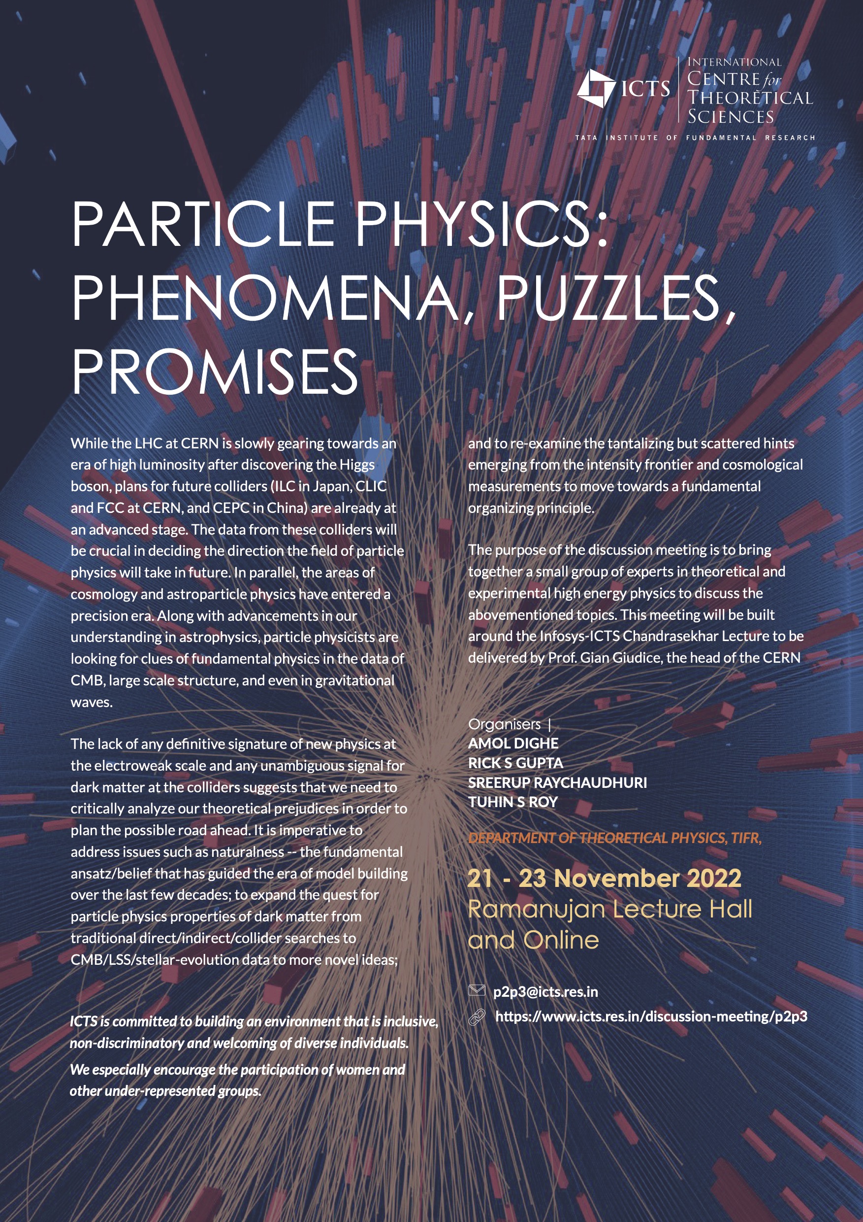 Particle Physics: Phenomena, Puzzles, Promises | ICTS