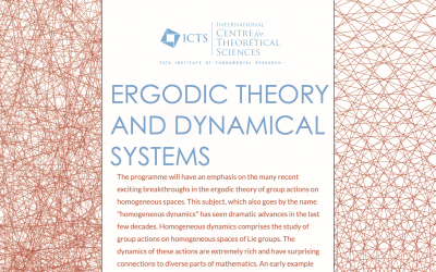 Ergodic Theory and Dynamical Systems (HYBRID) | ICTS